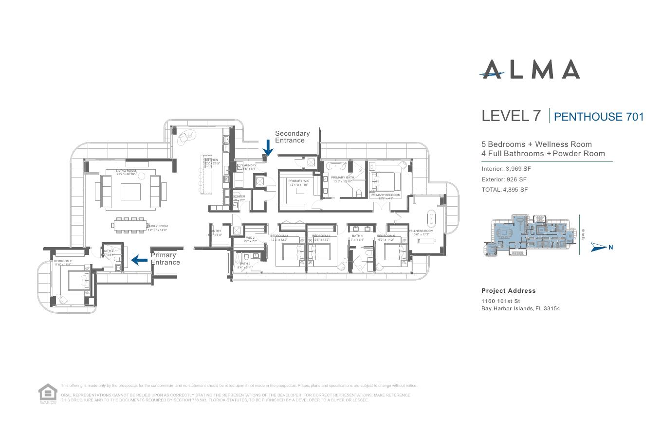 Penthouse 701 floor plan