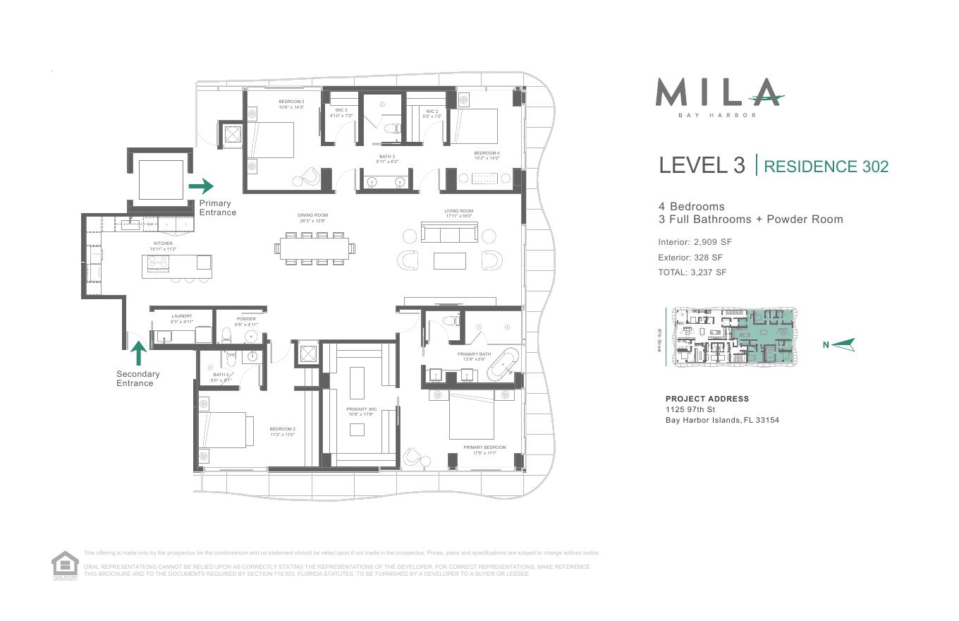 Residence 302 floor plan