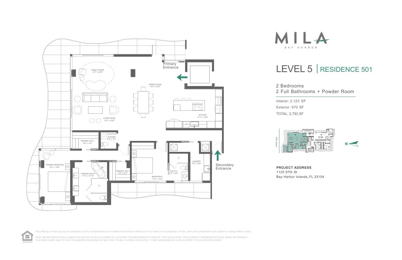 Residence 501 floor plan
