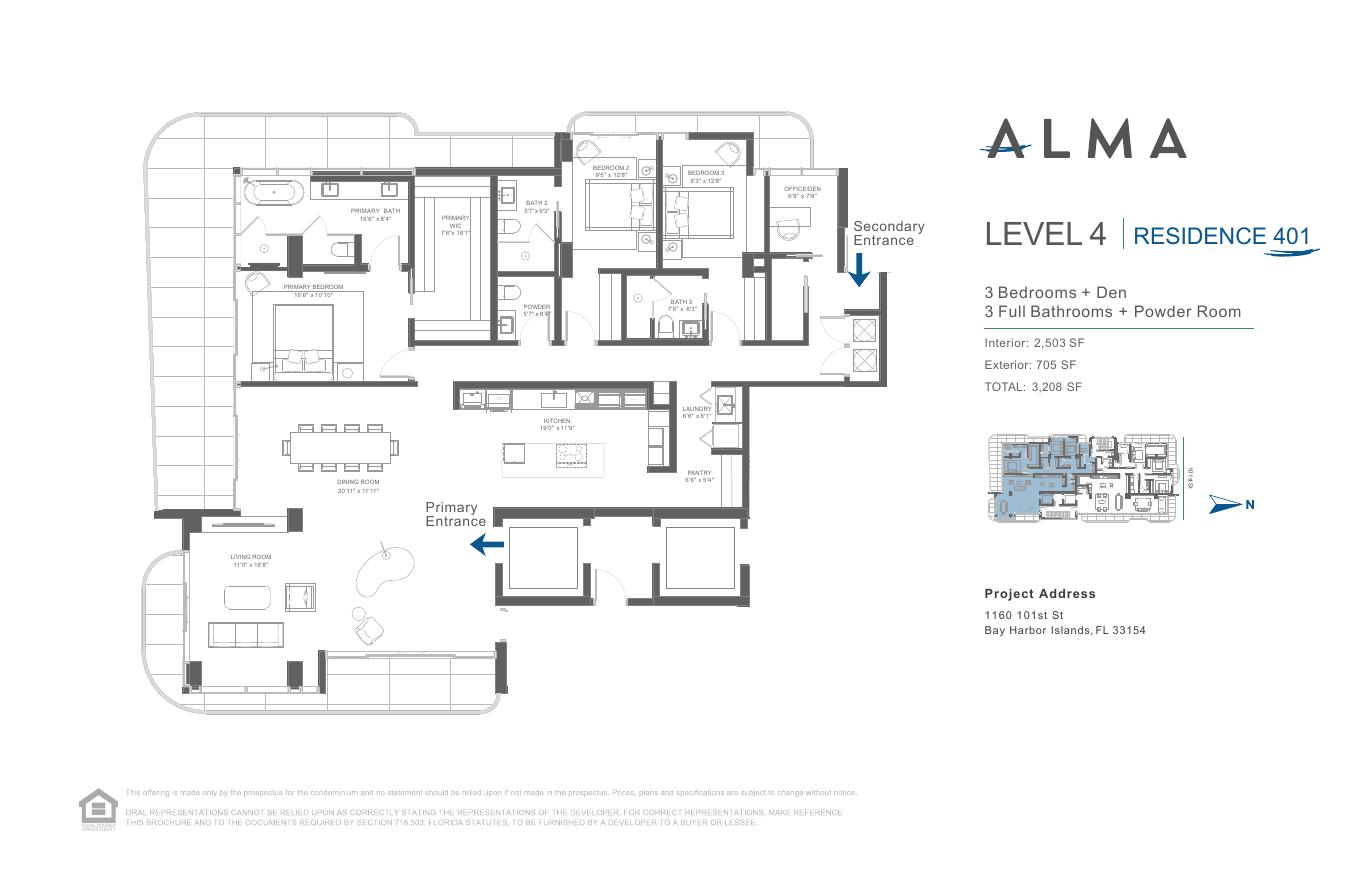 Residence 401 floor plan